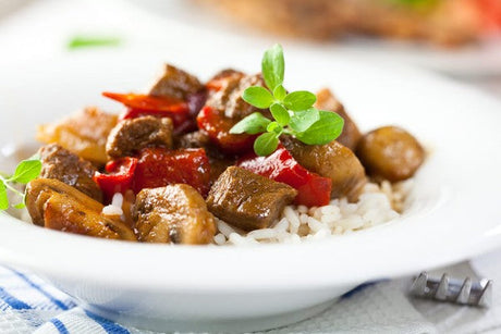 Pilzgulasch in Whiskyrahmsoße