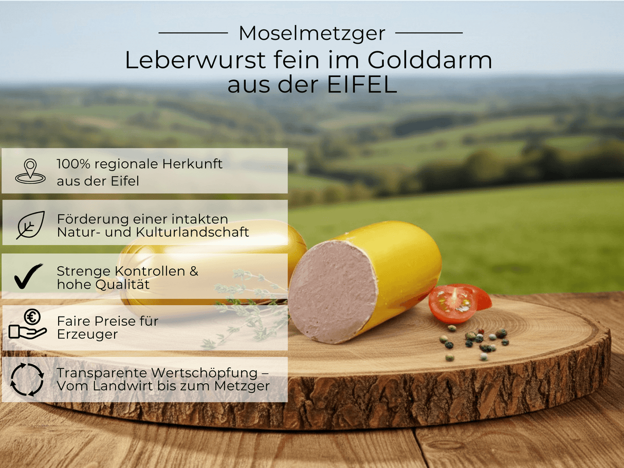 Vorteile von Leberwurst fein im Golddarm aus der EIFEL