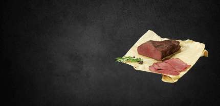 EIFEL Wildfleisch Banner mit Schieferhintergrund