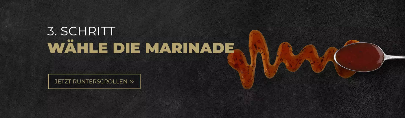 Schritt 3 Wähle deine Marinade auf Schieferhintergrund