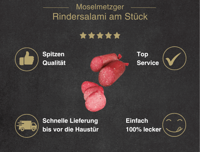 Empfehlung Rindersalami am Stück