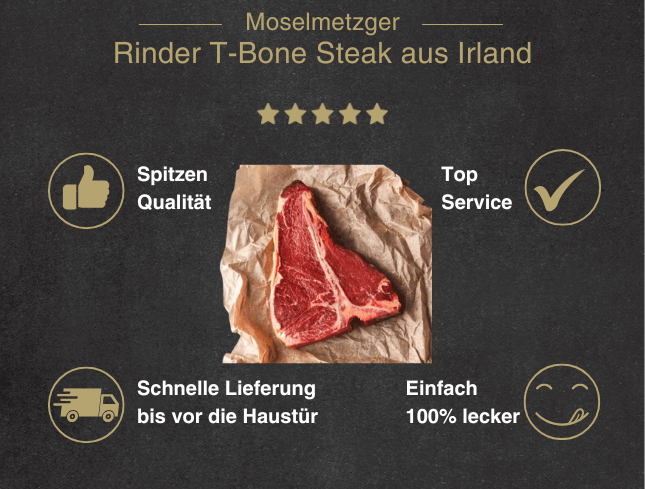 Rinder T-Bone Steak aus Irland