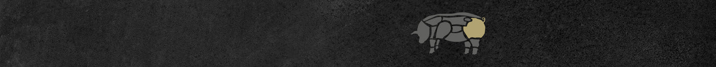 Abbildung Schweinekeule auf Schieferhintergrund