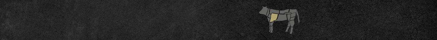 Abbildung Rind Rinderschulter auf Schieferhintergrund