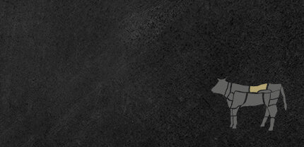 Abbildung Rind Roastbeef auf Schieferhintergrund