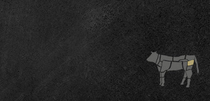 Abbildung Rind Semerrolle auf Schieferhintergrund