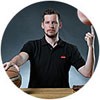 Bild Stephan Haupt mit Basketball