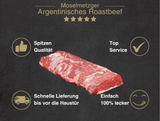 Erklärung warum Argentinisches Roastbeef am Stück gut ist 1. Spitzen Qualität 2. Top Service 3. Schnelle Lieferung bis vor die Haustür 4. Einfach 100% lecker vom argentischen Rind gut ist