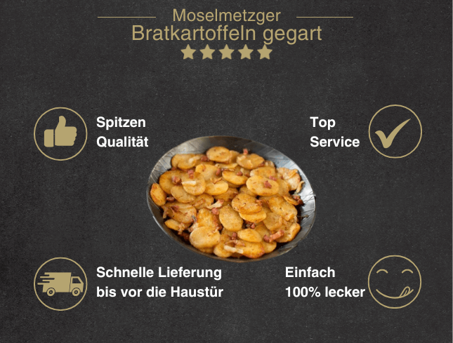 Bratkartoffeln gegart