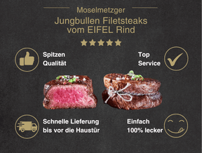 Jungbullen Filetsteaks vom EIFEL Rind