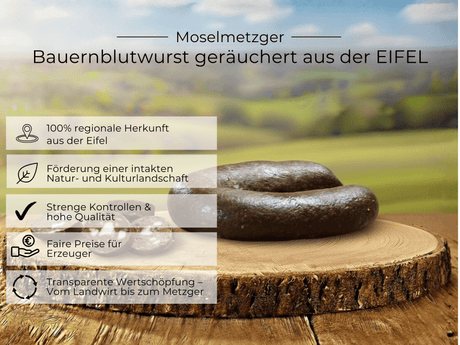 Vorteile von Bauernblutwurst geräuchert aus der EIFEL