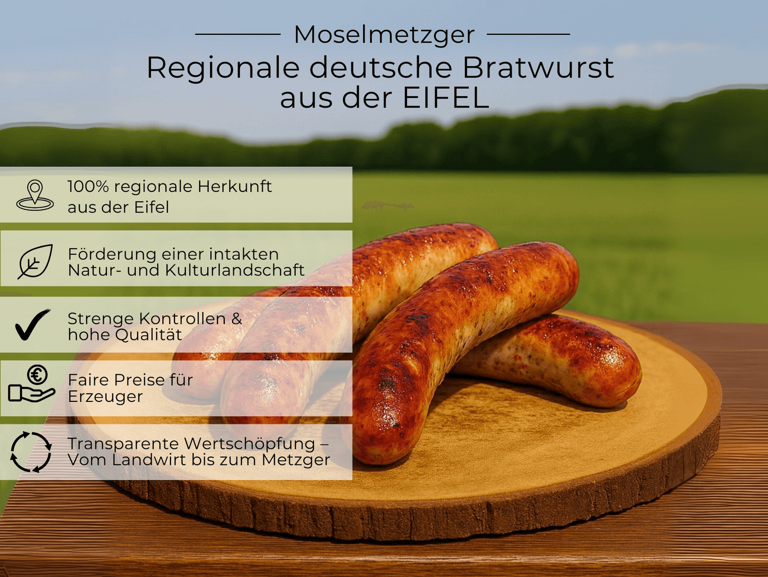 wie lange kann man bratwurst im kühlschrank aufbewahren Bratwurst vom EIFEL Schwein online kaufen – Moselmetzger