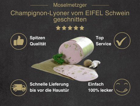 Erklärung warum Streichmettwurst  gut ist 1. Spitzen Qualität 2. Top Service 3. Schnelle Lieferung bis vor die Haustür 4. Einfach 100% lecker
