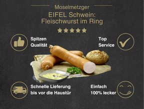 Fleischwurst im Ring vom EIFEL Schwein