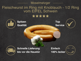 Erklärung warum Fleischwurst im Ring vom EIFEL Schwein gut ist  1. Spitzen Qualität 2. Top Service 3. Schnelle Lieferung bis vor die Haustür 4. Einfach 100% lecker