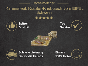 Nackensteak / Kammsteak Kräuter-Knoblauch vom EIFEL Schwein