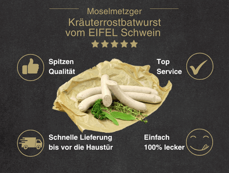 Kräuterrostbatwurst vom EIFEL Schwein