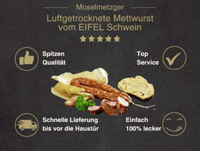 Luftgetrocknete Mettwurst vom EIFEL Schwein