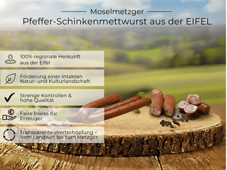 Vorteile von Pfeffer-Schinkenmettwurst aus der EIFEL