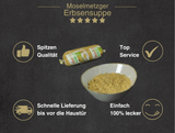 Erklärung warum Erbensuppe gut ist 1. Spitzen Qualität 2. Top Service 3. Schnelle Lieferung bis vor die Haustür 4. Einfach 100% lecker