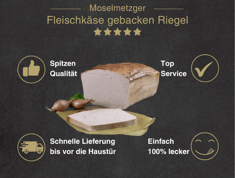 Fleischkäse gebacken Riegel