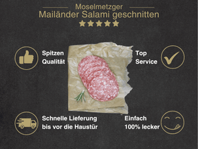 Mailänder Salami geschnitten