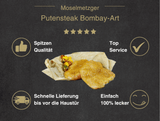 Erklärung warum Putensteak Bombay Art gut ist 1. Spitzen Qualität 2. Top Service 3. Schnelle Lieferung bis vor die Haustür 4. Einfach 100% lecker