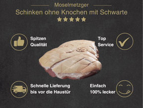 Schinken ohne Knochen mit Schwarte in Gewürzlake