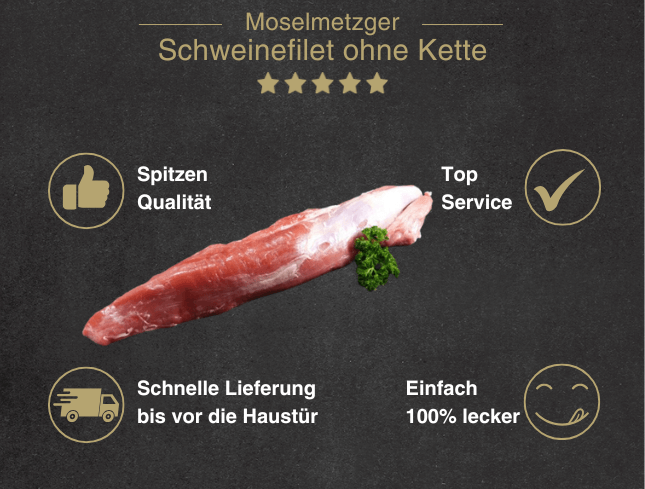 Schweinefilet ohne Kette
