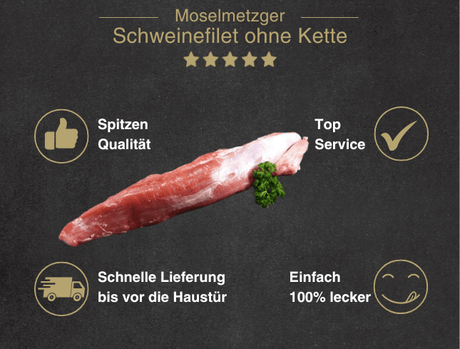 Schweinefilet ohne Kette