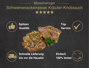 Schweinenackensteak Kräuter-Knoblauch