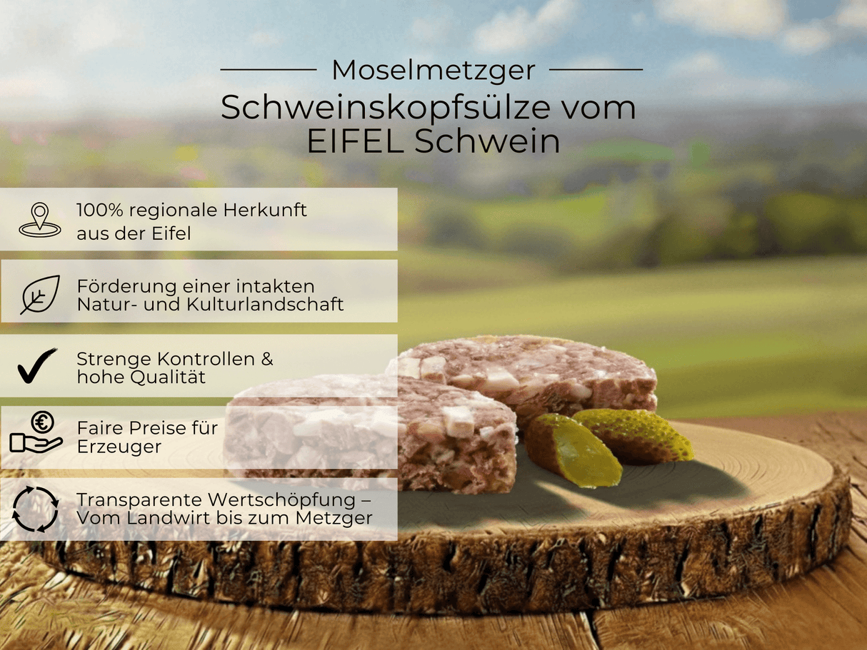 Schweinskopfsülze vom EIFEL Schwein