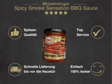 Erklärung warum Spicy Smoke Sensation BBQ Sauce gut ist 1. Spitzen Qualität 2. Top Service 3. Schnelle Lieferung bis vor die Haustür 4. Einfach 100% lecker