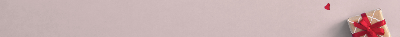 Valentinstagbanner mit Geschenkpaket und Herzblume