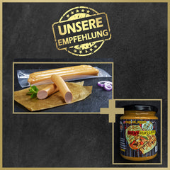 Wiener Würstchen vom EIFEL Schwein & Dirty Mustard Sauce