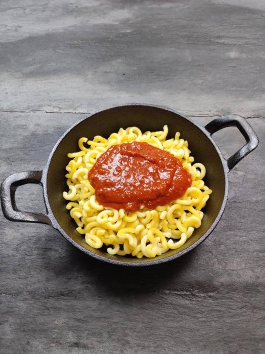 Gabelspaghetti mit Bolognese